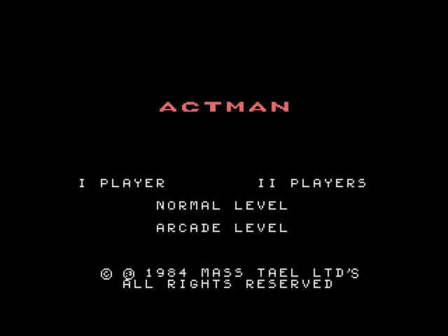 Image n° 1 - titles : Actman